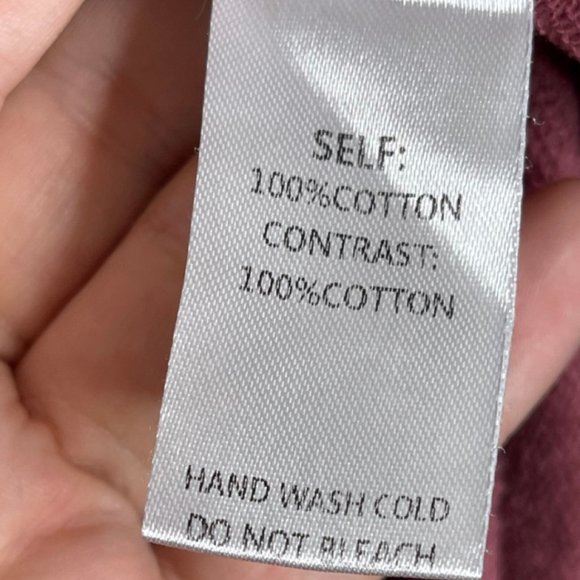 EASEL | Mauve Off The Shoulder Leopard Print Long Sleeve Sweatshirt | Size L - Picture 8 of 11